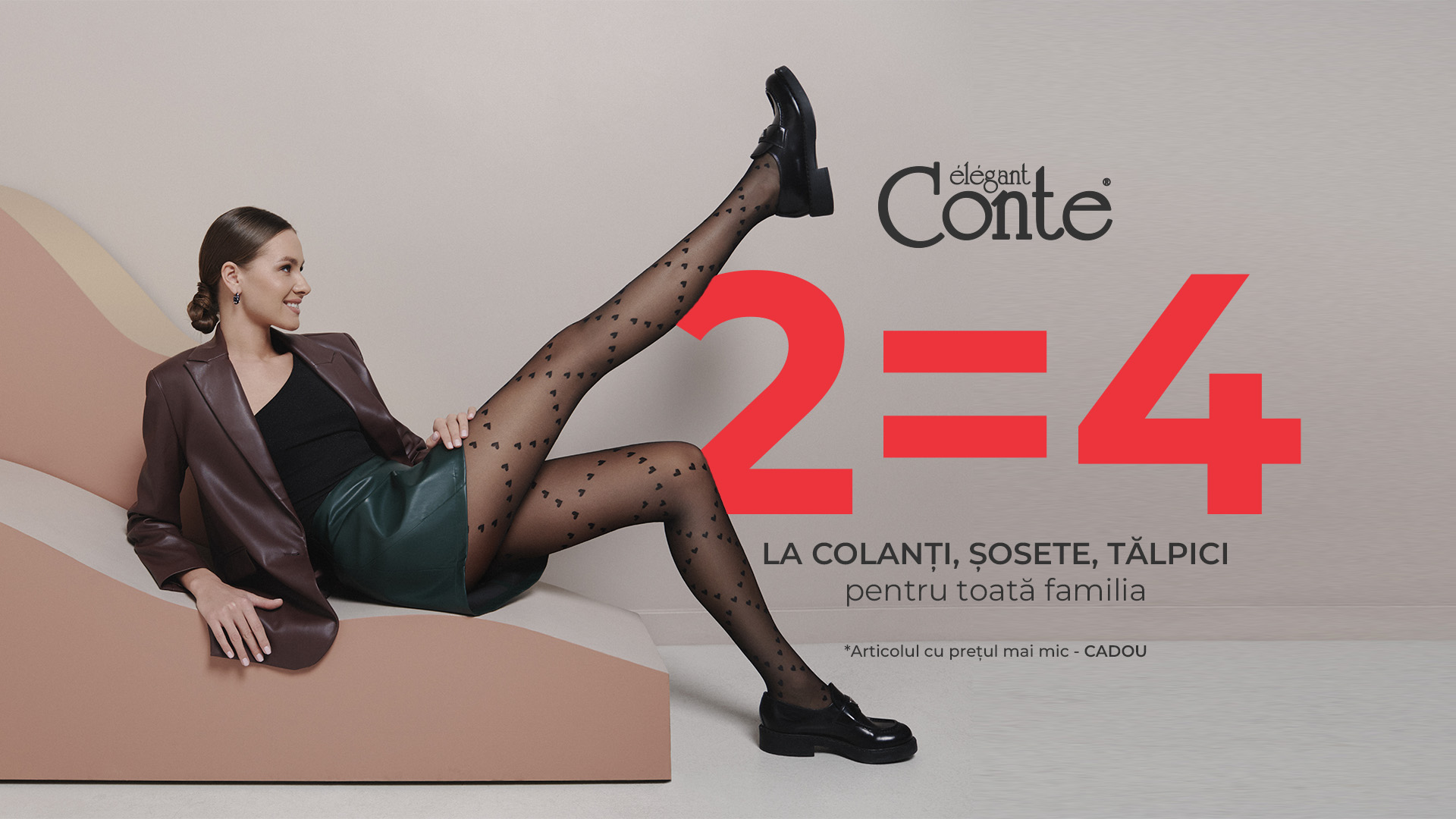 Conte – 2=4 la colanți, șosete și tălpici